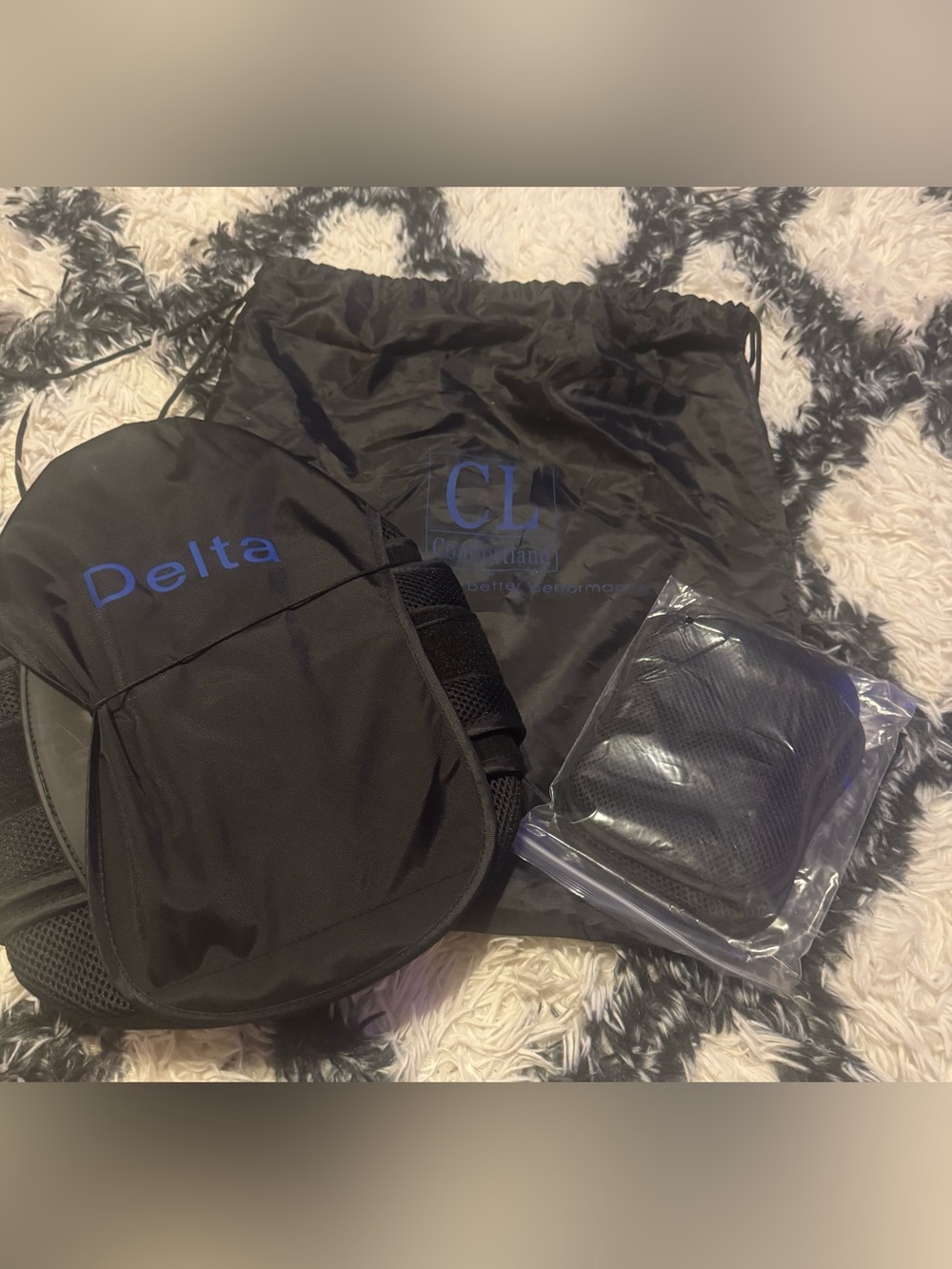 Delta Black Men's Athletic back brace!